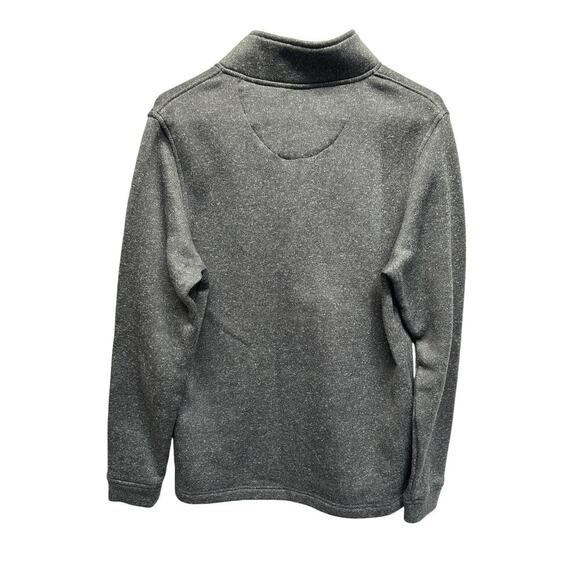 Swannies Golf Wolff Fleece Pullover 1/4 Snap Grey Gray Charcoal Men Med - Picture 7 of 8